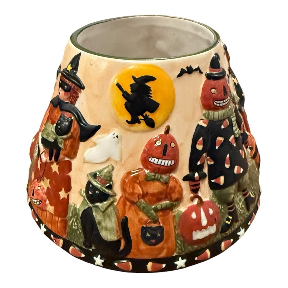 YANKEE CANDLE Teresa Kogut 2005 Halloween Kids Candle Topper Glows In The Dark - Picture 4 of 8